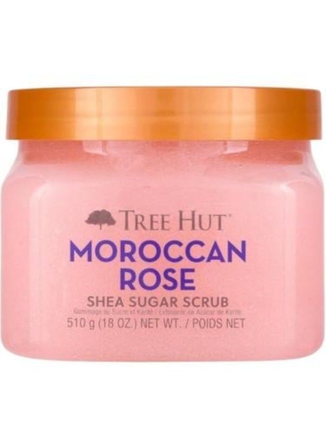 Shea Sugar Scrub 510g Moroccan Rose